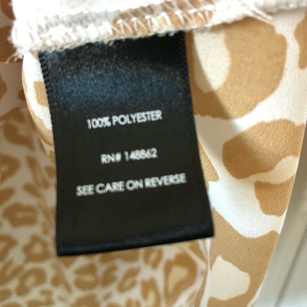 Torrid Leopard Print Blouse - Tan and Cream - Picture 3 of 4